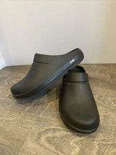 Oofos Unisex OOcloog Black Everyday/recovery Slip On Clogs Shoes US M 10 W 12