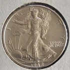 BU 1942 (P) Walking Liberty Half Dollar Uncirculated 90% Silver Brilliant Luster