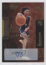 2021 Skybox Metal Universe Champions Gold 1/25 Brandon Boston Jr BJ Auto 04f2