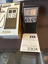 Sound Design FM AM CB Band Portable Radio Model # 2304 Vintage Tested/ Working