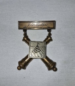 Genuine Vintage U.S. Army Model 1903-09 Coast Artillery 1st Class Gunner's Badge
