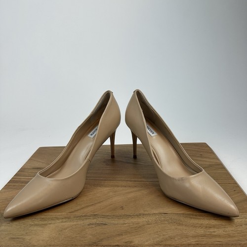 Neu Steve Madden Luiza beige spitz zulaufende Damen-Lederpumps Größe 11 M - Bild 5 von 7