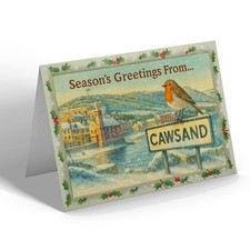 CHRISTMAS CARD - Cawsand - Kingsand - Vintage Design