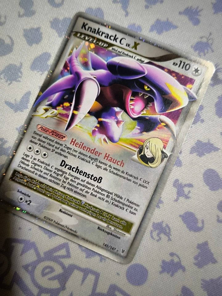 Pokemon Garchomp C LV X 🇩🇪 Nm Supreme Victors Platin 2009 Og Card Ultra Rare - Bild 3 von 4