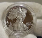 1995 P US Proof Silver Eagle $1 W/ Original Flet Box Nice