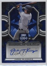 2023 Panini Elite Extra Edition Hidden Gems Blue Jared McKenzie Auto 19h2