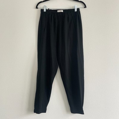 Aritzia Babaton Pants Women M Black Jogger Elastic Waist Classic Minimalist