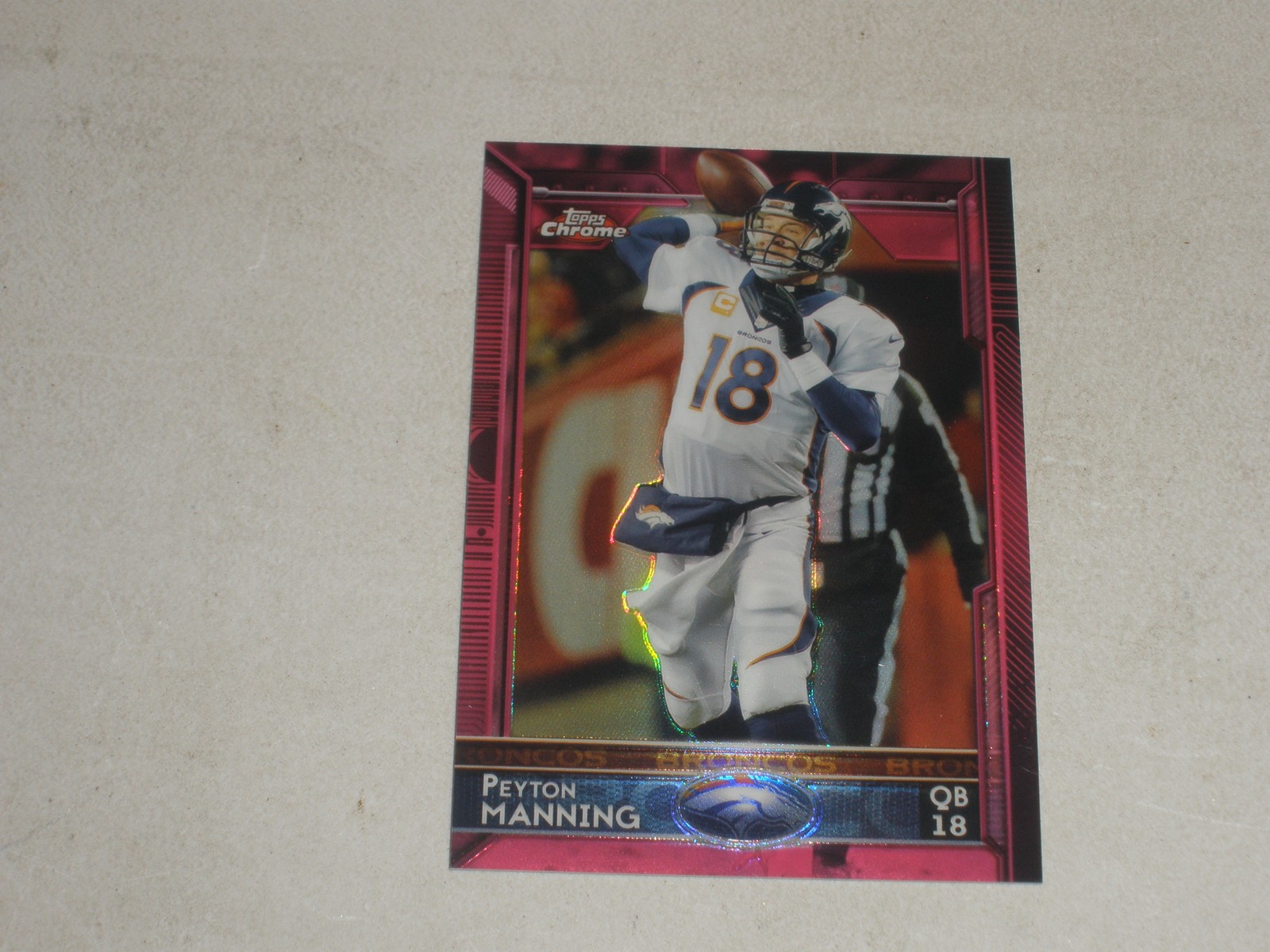 2015 Topps Chrome Pink Refractor #100 Peyton Manning 147/399