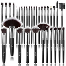 Makeup Brush Set, 32 Pieces Professional Makeup Brushes Wooden Handle Cosmetics