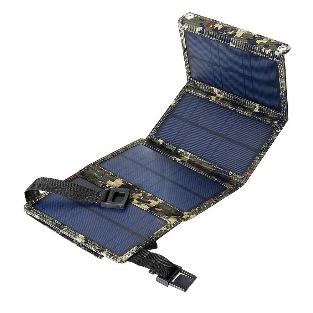 20W Outdoor Camping Hiking USB Solar Panel Portable Solar Power Recharger Mobile