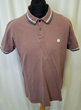 Pretty Green Polo Shirt Short Sleeve Smart Casual Designer Pink XL A5509
