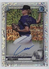 2020 Bowman Draft Chrome Picks Sparkle Refractor 9/71 Case Williams Auto a8r