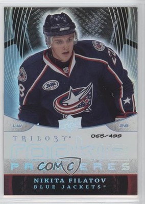2008-09 Upper Deck Trilogy Premieres 65/499 Nikita Filatov #168 Rookie RC 1o3