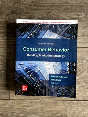 #ad #ad Consumer Behavior: Building Marketing Strategy 14th edition $60.00