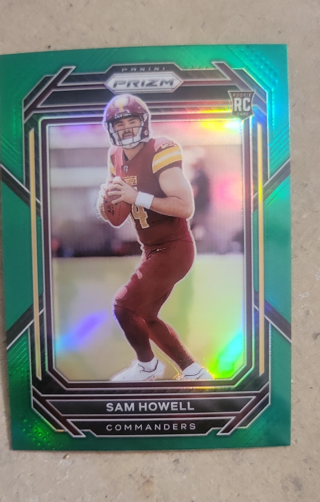 2022 Panini Prizm - Rookies Sam Howell #306 Green Prizm (RC)
