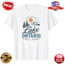 Lake Ontario Est 1615 Vintage Sunset Great Lakes T-Shirt