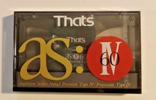 Thats as:IV 60 type 4 metal tape cassettes