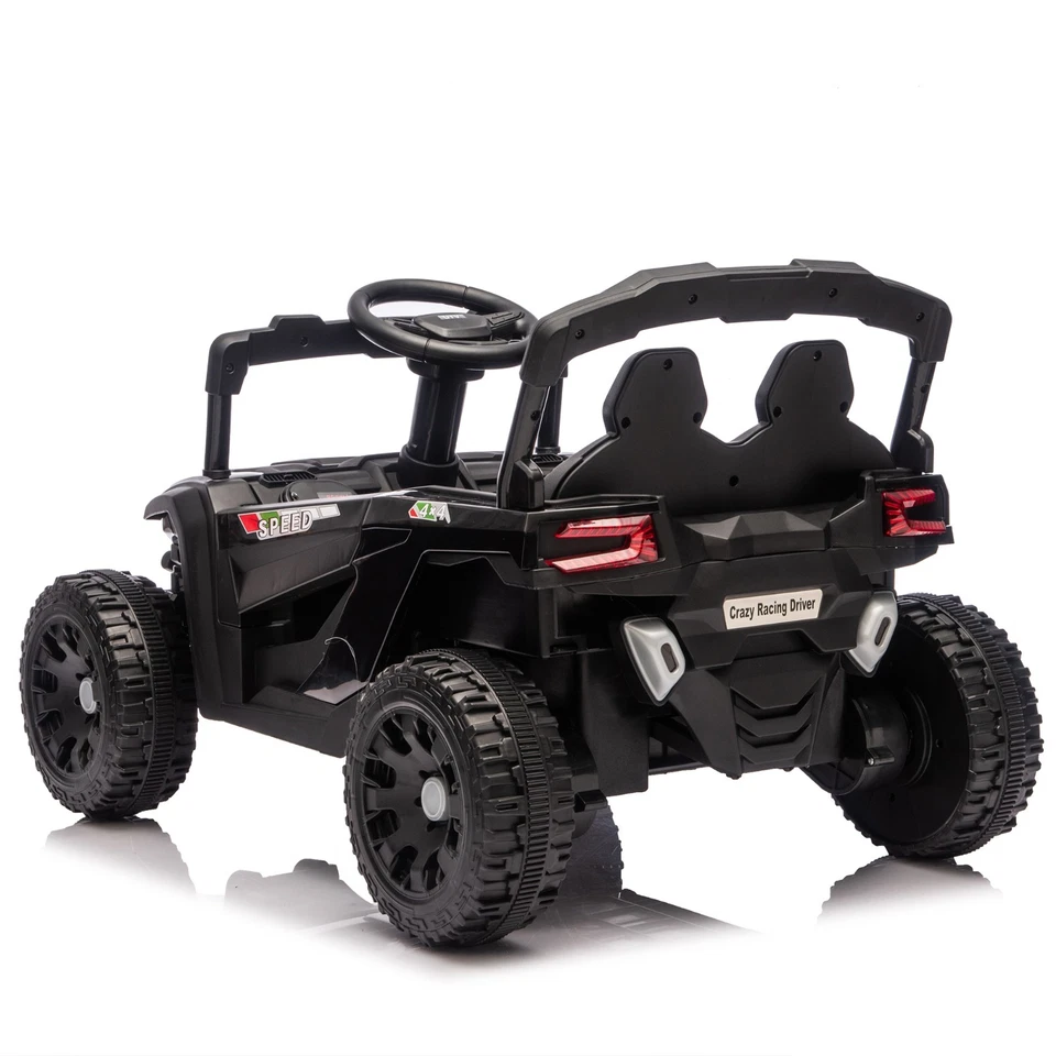 Coche UTV para niños 24V con control remoto, juguetes eléctricos, LED, regalo para niños de 3 a 5 años, negro Foto 4 de 4