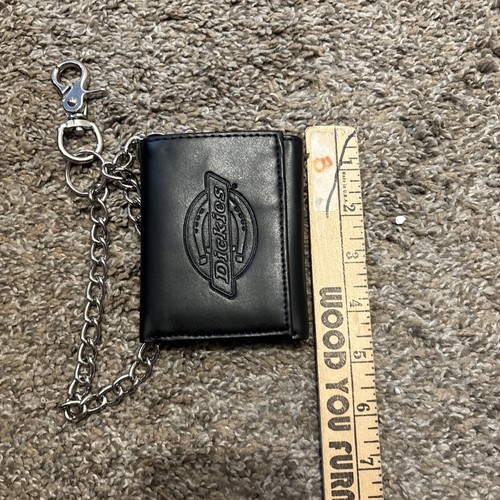 Cartera de cadena de cuero Dickies para hombre - Alta seguridad triple con ventana de identificación y - Imagen 4 de 5