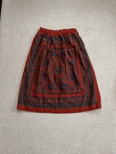 Vintage Talbots Wool Long Midi Patchwork Skirt. Boho Hippie Festival Medium
