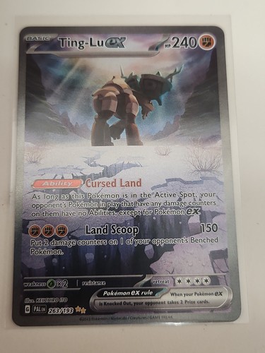 Pokémon TCG Ting-Lu EX Scarlet & Violet Paldea Evolved Holo Card 263/193