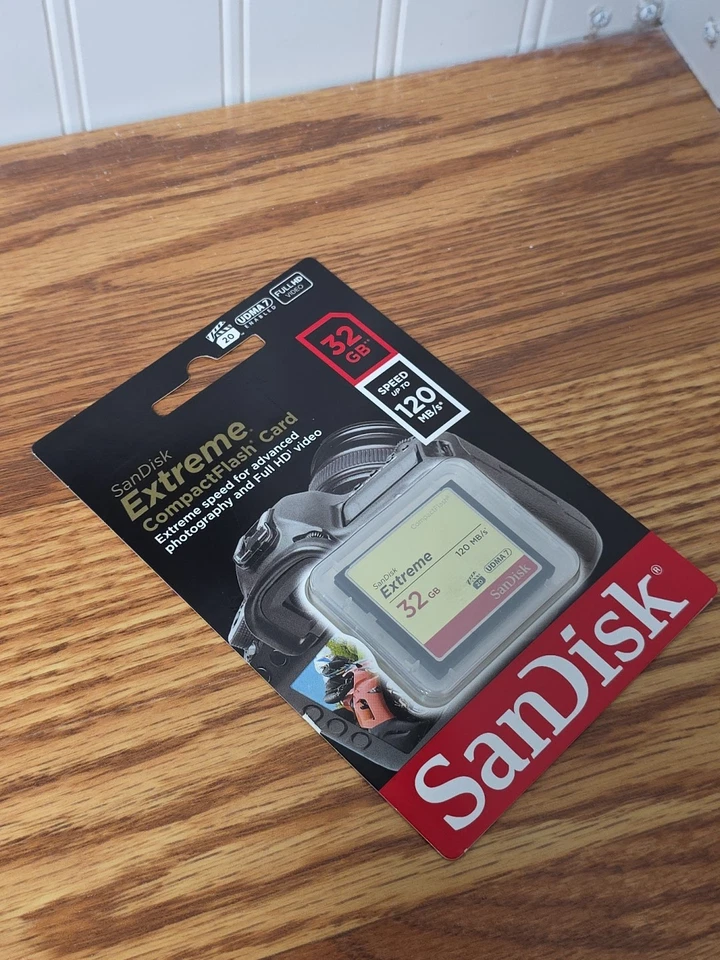 SanDisk 32GB Extreme CompactFlash Card (SDCFXS-032G-A46) NEW FAST SHIPPING - Image 2 of 4
