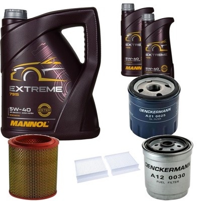 DENCKERMANN Inspektionspaket MANNOL Extreme 5W-40 7L für Alfa Romeo 156