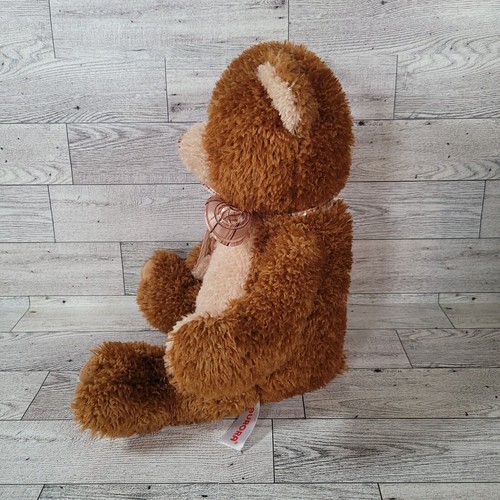 Aurora Teddy Bear Super Soft Plush Stuffed Animal Bow 10" - Picture 5 of 11