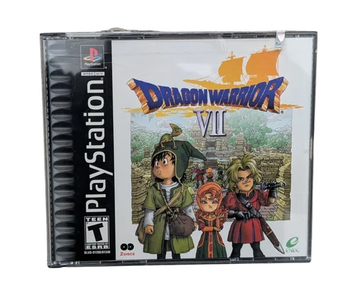 Dragon Warrior VII 7 (Sony PlayStation) PS1 2 Disc Game w/Case, Tested & Working