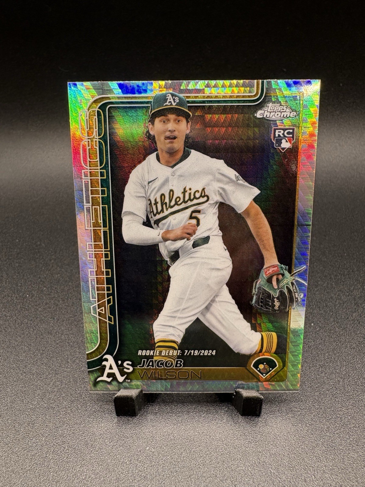 2025 Topps Chrome Update Series Rookie Debut Prism Refractor Jacob Wilson#USC150