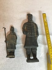 Terrakotta-Krieger,China, Xian, 2er Set H12+21cm/2-CH