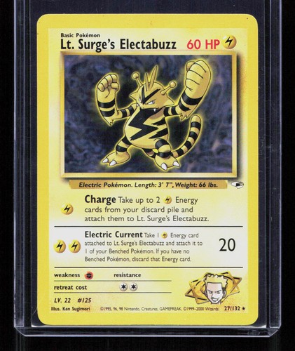Lt. Surge's Electabuzz Gym Heroes #27/132 Vintage Rare