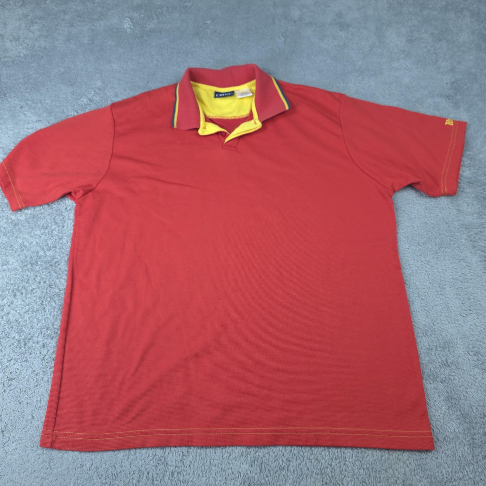 Crest Polo Shirt Mens XL Red Wendy's Uniform Short Sleeve Work Casual Fast Food