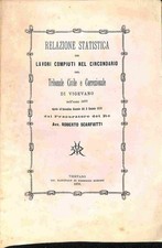 Relazione statistica dei lavori nel circondario del Tribunale Civile Vigevano