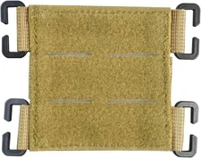 Molle Patch Display Holder,Hook and Loop Tactical Morale Khaki 3" 