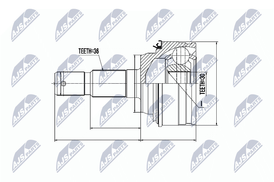 Wheel Side NTY OE NPZ-TY-011 Joint Kit, drive shaft for ,TOYOTA
