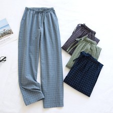 Men's Pajama Pants Lightweight Pjs Bottom Cotton Sleepwear W/ Pocket Drawstring