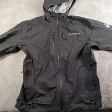 Bass Pro Shops Guidewear Rain Jacket Mens Small Black Pro Qualifier Bone-Dry