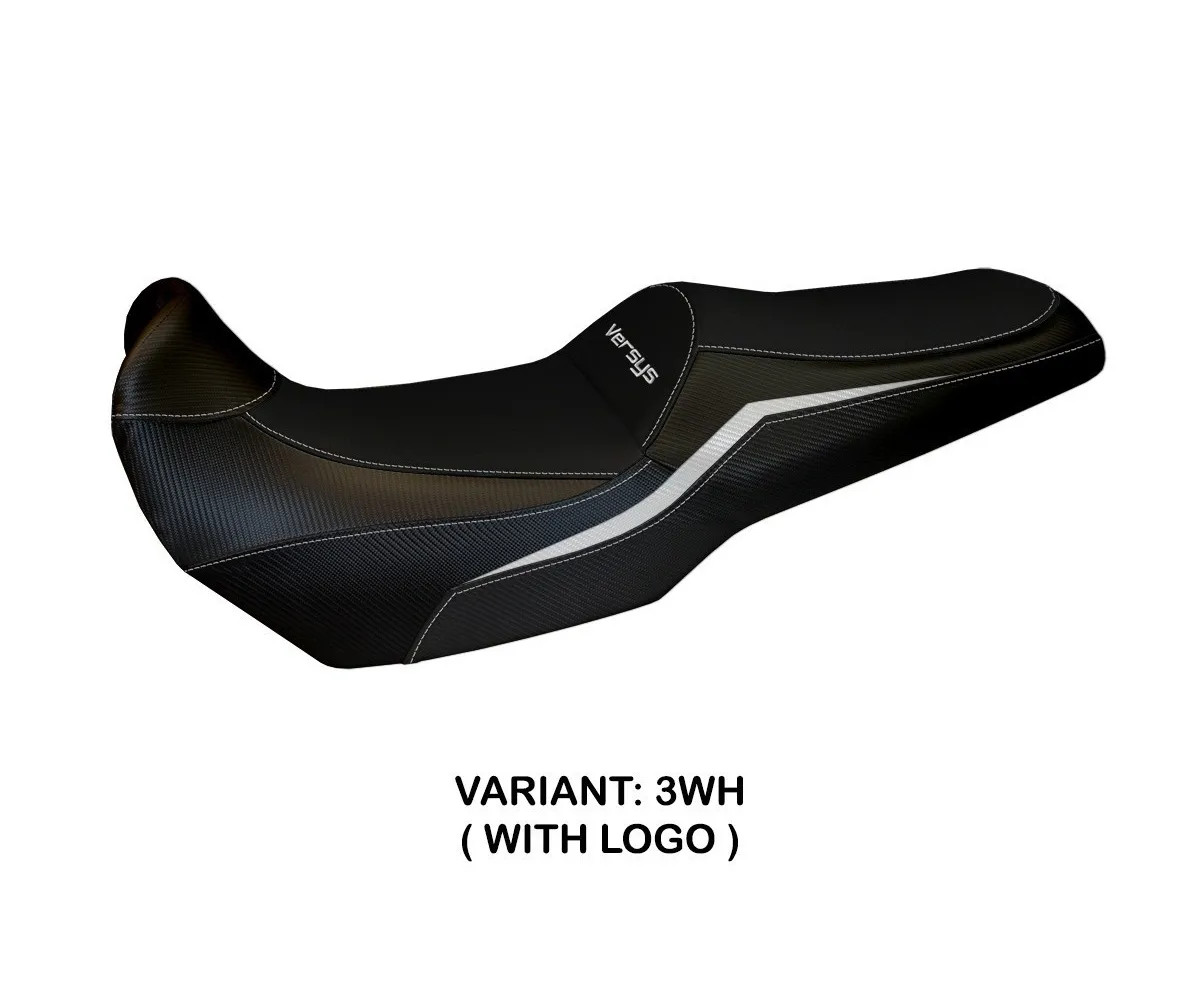 Seat saddle cover Elvas White (WH) TPZ for KAWASAKI VERSYS 1000 2019 2022 b9