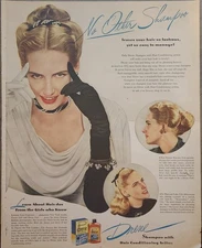 1946 Drene Shampoo with hair conditioner Vintage Ad No other Shampoo