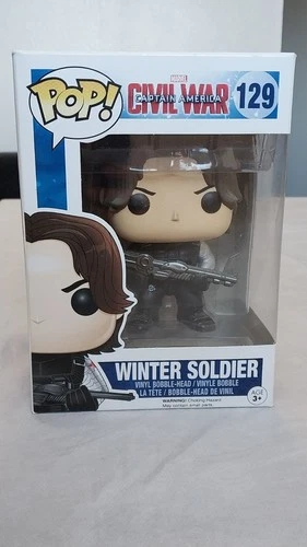 Vinyl Funko Pop: Marvel - Captian America Civil War- Winter Soldier #129