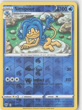 Simipour 042/189 Uncommon Darkness Ablaze Pokemon Reverse Holo Near Mint