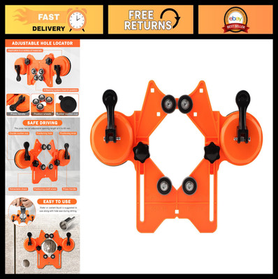 Adjustable Hole Saw Guide Kit, 4-84mm Portable Drill Bit Locator for Tile & Glas
