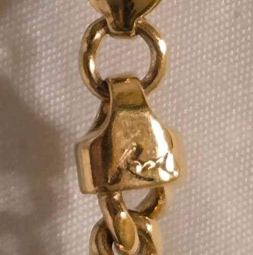 24 inch - BNZ Miami Cuban Link Gold Plated stamped RM Necklace - Picture 2 of 7