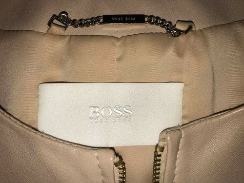 Boss Hugo Boss Black Lederjacke Beige wNeu gr 38/36 - Bild 3 von 4