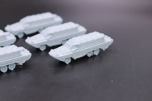 3D Printed 1/200 GMC WWII DUKW Covered x 5 - Picture 2 of 2