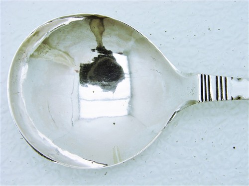 Hand Wrought Norwegian Solid Silver Spoon with Engraved Floral Motif c1700 - Picture 5 of 9