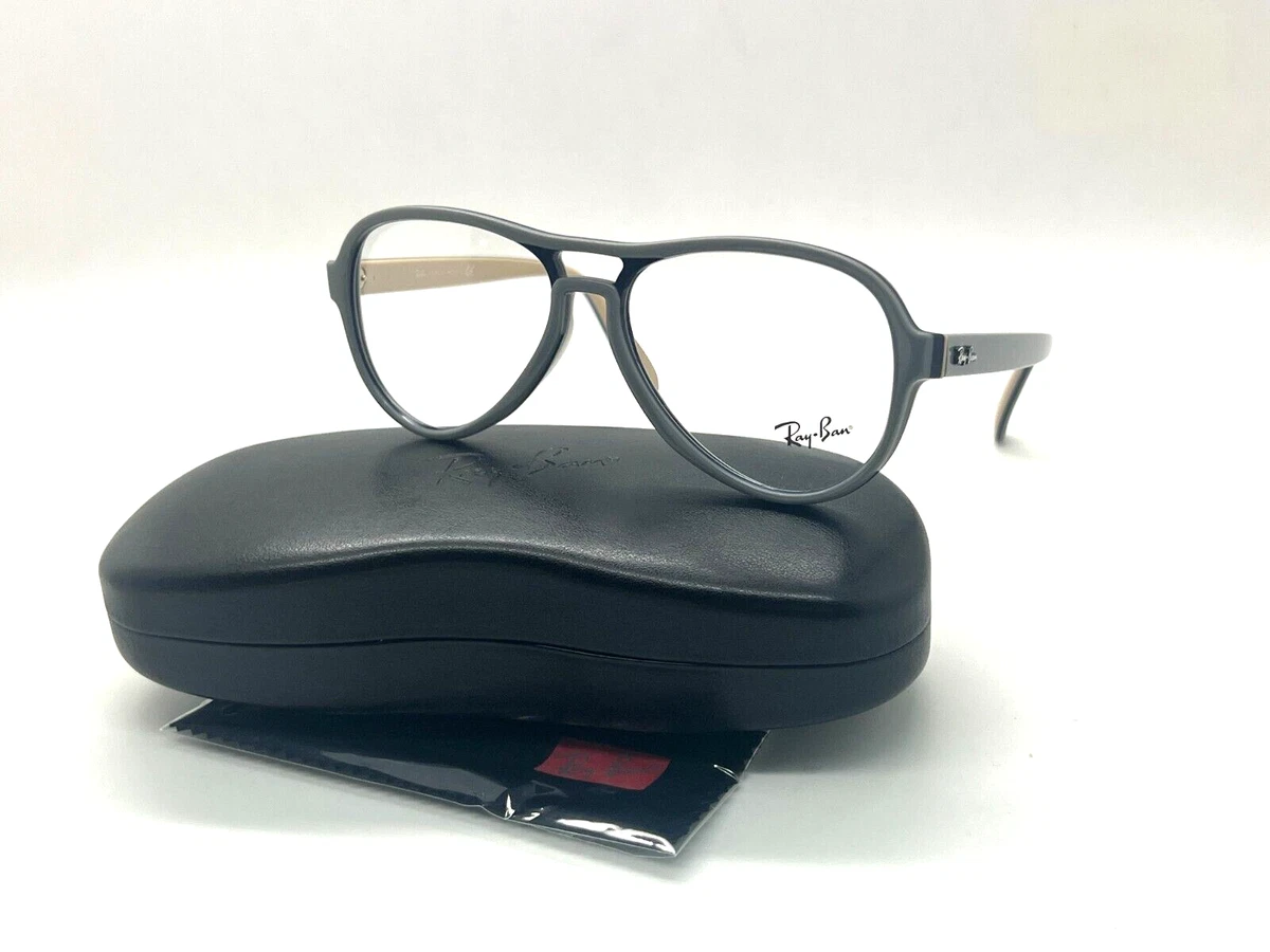 Ray Ban RB4355V VAGABOND 8133 LIGHT GREY BLUE BROWN EYEGLASSES FRAME 58 15 140MM