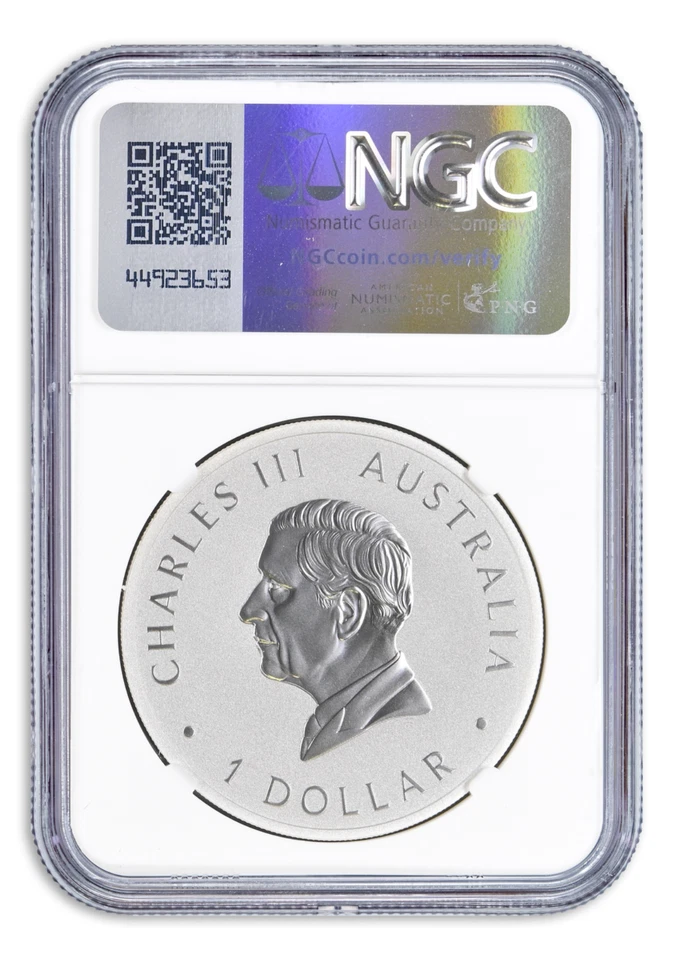 2024 $1 Australia Koala 1 oz Silver NGC MS70 King Charles First Year of Issue! - Image 2 of 2