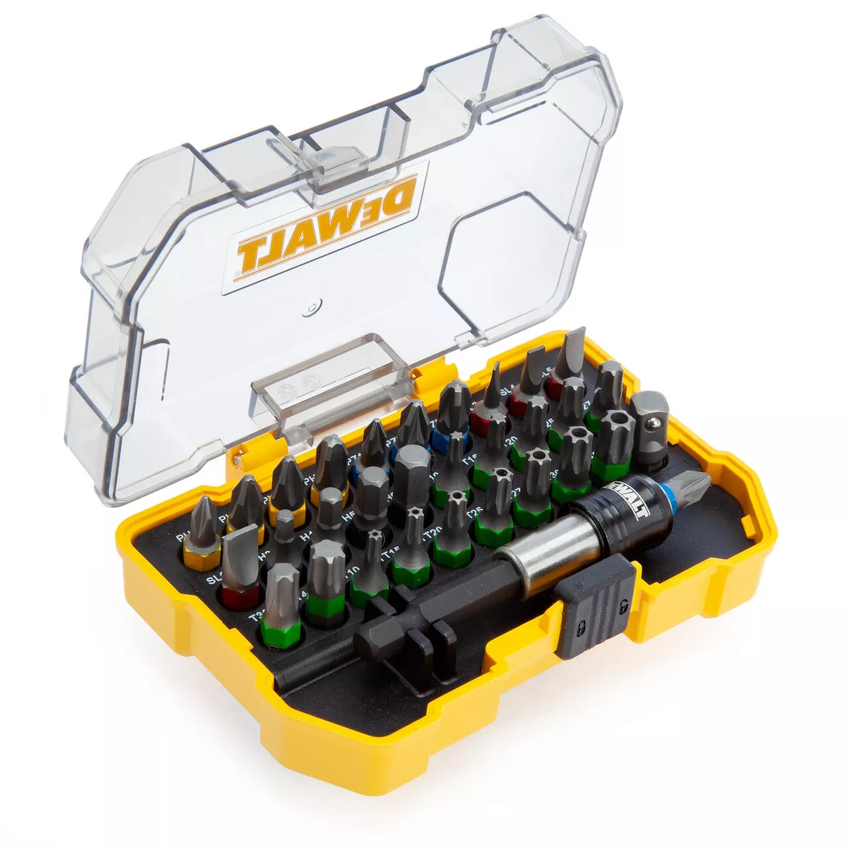Dewalt Screwdriver Bit Set 32 Piece Robust Case bit Holder DT7969